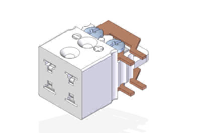 Immagine di Presa Miniatura Doppio Per Montaggio PCB