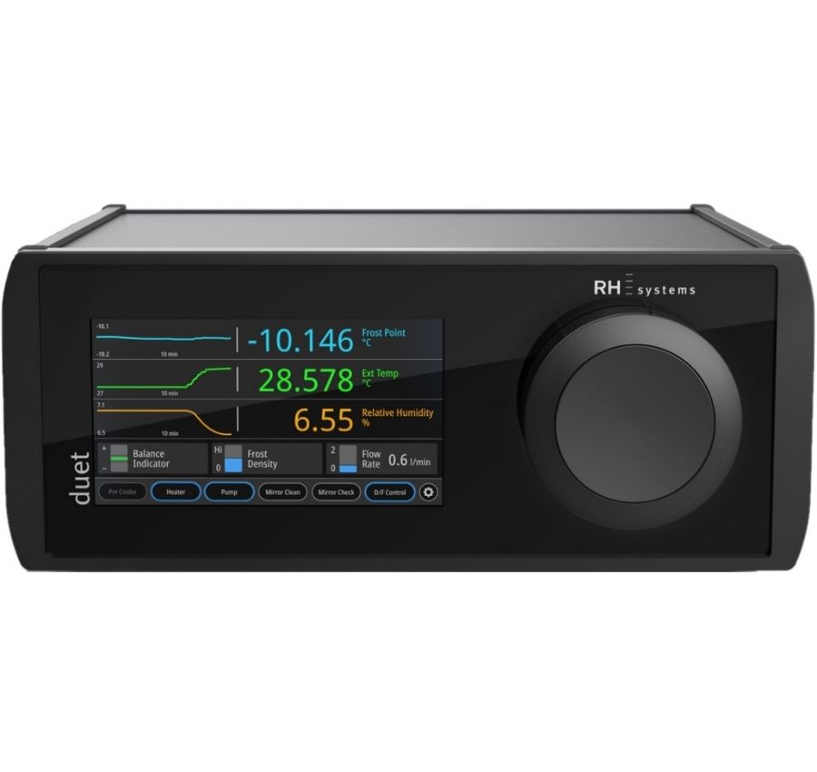 Igrometro a specchio condensato di precisione RH Systems Duet con display touch a colori
